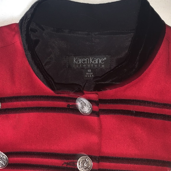 Karen Kane Vintage 90 Red Jacket - Picture 3 of 6